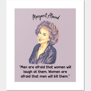 Margaret Atwood Portrait and Quote Posters and Art